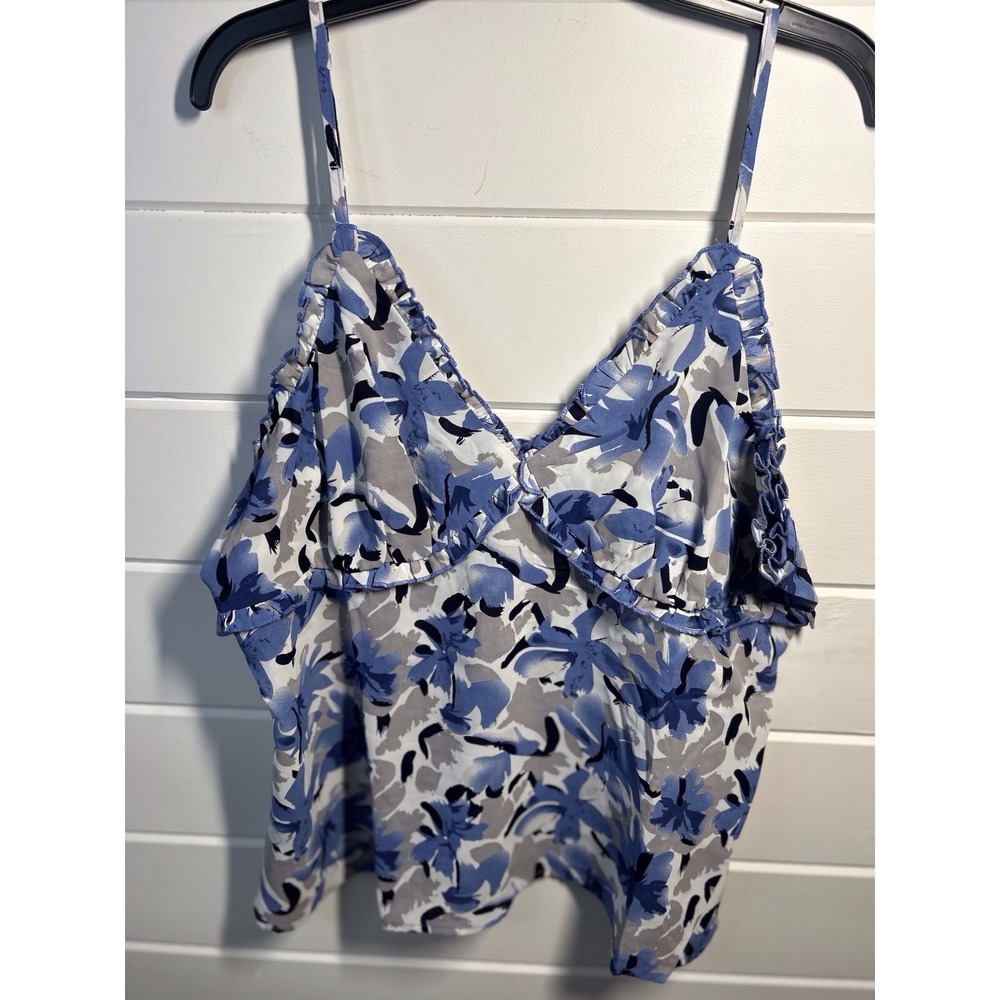 Women's 3XL Zenobia Spaghetti Strap Flouncy Floral Camisole NWT
